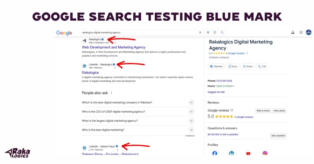 Google Search Testing Blue Mark -An Overview|Microsoft