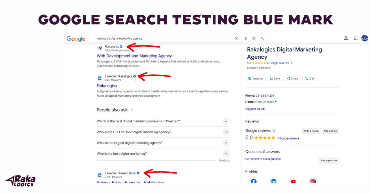 Google Search Testing Blue Mark -An Overview|Microsoft